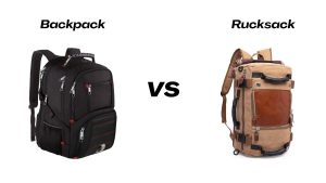 what is the difference between backpack and rucksack